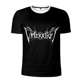 Мужская футболка 3D спортивная с принтом Vinterriket в Курске, 100% полиэстер с улучшенными характеристиками | приталенный силуэт, круглая горловина, широкие плечи, сужается к линии бедра | ambient | metal | rock | vinterriket | метал | музыка | рок | эмбиент
