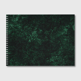 Альбом для рисования с принтом Темно-зеленый мраморный узор  в Курске, 100% бумага
 | матовая бумага, плотность 200 мг. | абстрактный | велюровый | зеленый | каменный | мрамор | современный | текстура камня | темный зеленый