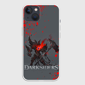 Чехол для iPhone 13 с принтом Darksiders | Гнев Войны (Z) в Курске,  |  | azrael | darksiders | darksiders 2 | darksiders 3 | griever | silitha | tiamat | ulthane | vulgrim | wrath of war | всадник апокалипсиса | гнев войны | обугленный совет | руина | ультэйн | чёрный молот