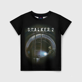 Детская футболка 3D с принтом Катакомбы | С.Т.А.Л.К.Е.Р 2 в Курске, 100% гипоаллергенный полиэфир | прямой крой, круглый вырез горловины, длина до линии бедер, чуть спущенное плечо, ткань немного тянется | chernobyl | pripyat | s.t.a.l.k.e.r. 2 | shadow of chernobyl | stalker | stalker 2 | воля | меченый | припять | свобода | свобода воля | сталкер | сталкер 2 | тени чернобыля | чернобыль