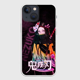 Чехол для iPhone 13 mini с принтом Незуко Камадо Kimetsu no aiba в Курске,  |  | demon slayer | kamado | kimetsu no aiba | nezuko | камадо | клинок | незуко | рассекающий демонов