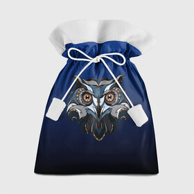 Подарочный 3D мешок с принтом Сова в Курске, 100% полиэстер | Размер: 29*39 см | Тематика изображения на принте: bird | owl | predator | птица | сова | хищник
