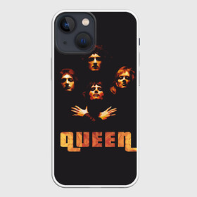 Чехол для iPhone 13 mini с принтом Queen в Курске,  |  | freddie mercury | queen | полигональная | рок | рок группа | рок музыка | фредди меркьюри