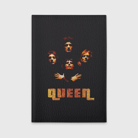 Обложка для автодокументов с принтом Queen в Курске, натуральная кожа |  размер 19,9*13 см; внутри 4 больших “конверта” для документов и один маленький отдел — туда идеально встанут права | freddie mercury | queen | полигональная | рок | рок группа | рок музыка | фредди меркьюри