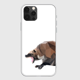 Чехол для iPhone 12 Pro с принтом Росомаха в Курске, силикон | область печати: задняя сторона чехла, без боковых панелей | животное | зверь | злость | куница | медведь | милое животное | полигональный | росомаха | собака