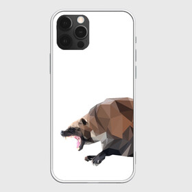 Чехол для iPhone 12 Pro Max с принтом Росомаха в Курске, Силикон |  | Тематика изображения на принте: животное | зверь | злость | куница | медведь | милое животное | полигональный | росомаха | собака