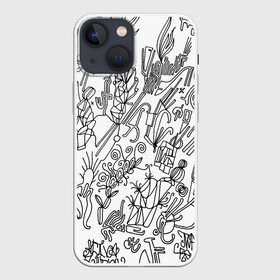 Чехол для iPhone 13 mini с принтом Точка воображения в Курске,  |  | art | граффити | иероглифы | искусство | оригинал | роспись | узор