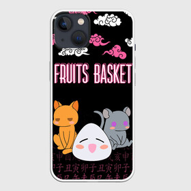 Чехол для iPhone 13 с принтом FRUITS BASKET   ГЛАВНЫЕ ГЕРОИ в Курске,  |  | anime | fruits basket | kyokyo | kyonkichi | kyonkyon | lucky kyou. | prince yuki | tooru honda | аниме | кё сома | корзинка фруктов | тору хонда | юки сома