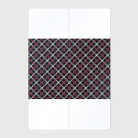 Магнитный плакат 2Х3 с принтом Темный серый узор в клетку в Курске, Полимерный материал с магнитным слоем | 6 деталей размером 9*9 см | бордовый и серый | клетка | клетчатый узор | плед | серный | темный | шотландка