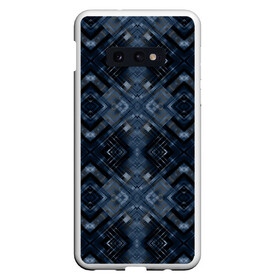 Чехол для Samsung S10E с принтом Темный синий абстрактный узор  в Курске, Силикон | Область печати: задняя сторона чехла, без боковых панелей | абстрактный | молодежный | плед | синий | современный | темно синий