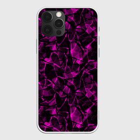 Чехол для iPhone 12 Pro Max с принтом Абстрактный узор цвета фуксия в Курске, Силикон |  | детский | лиловый | молодежный | популярный | современный | темный лиловый | фуксия | черный и бордовый