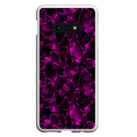 Чехол для Samsung S10E с принтом Абстрактный узор цвета фуксия в Курске, Силикон | Область печати: задняя сторона чехла, без боковых панелей | детский | лиловый | молодежный | популярный | современный | темный лиловый | фуксия | черный и бордовый