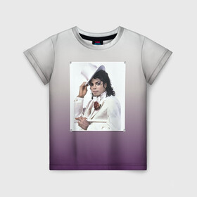 Детская футболка 3D с принтом Майкл Джексон навсегда в Курске, 100% гипоаллергенный полиэфир | прямой крой, круглый вырез горловины, длина до линии бедер, чуть спущенное плечо, ткань немного тянется | forever young | michael jackson | король | майкл джексон | поп музыка