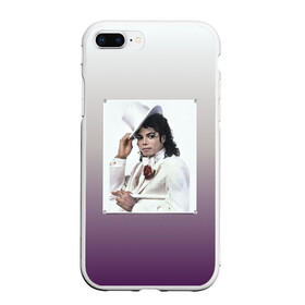 Чехол для iPhone 7Plus/8 Plus матовый с принтом Майкл Джексон навсегда в Курске, Силикон | Область печати: задняя сторона чехла, без боковых панелей | forever young | michael jackson | король | майкл джексон | поп музыка
