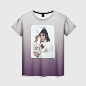 Женская футболка 3D с принтом Майкл Джексон навсегда в Курске, 100% полиэфир ( синтетическое хлопкоподобное полотно) | прямой крой, круглый вырез горловины, длина до линии бедер | Тематика изображения на принте: forever young | michael jackson | король | майкл джексон | поп музыка