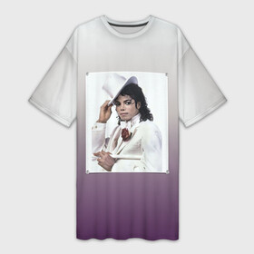 Платье-футболка 3D с принтом Майкл Джексон навсегда в Курске,  |  | forever young | michael jackson | король | майкл джексон | поп музыка