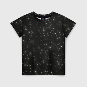 Детская футболка 3D с принтом Звезды в Курске, 100% гипоаллергенный полиэфир | прямой крой, круглый вырез горловины, длина до линии бедер, чуть спущенное плечо, ткань немного тянется | Тематика изображения на принте: astronomy | flicker | shine | sky | space | star | starry sky | stars | астрономия | звезда | звездное небо | звездочка | звездочки | звезды | космос | мерцание | мерцающая звезда | мерцающие звезды | небо | сияние