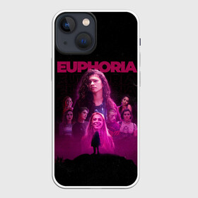 Чехол для iPhone 13 mini с принтом Euphoria team в Курске,  |  | Тематика изображения на принте: euphoria | serial | джулс | зендея | ру беннетт | сериал | сериалы | хантер шефер | эйфория