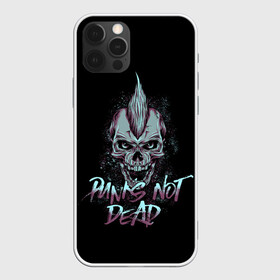 Чехол для iPhone 12 Pro Max с принтом Панк скелет в Курске, Силикон |  | alternative | music | punk | punks not dead | rock | альтернатива | музыка | панк | панки не умерают | панкс нот дэд | рок