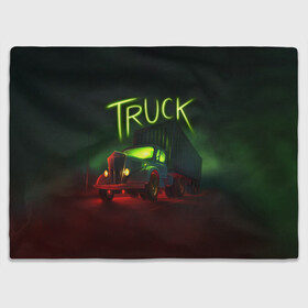 Плед 3D с принтом Truck neon в Курске, 100% полиэстер | закругленные углы, все края обработаны. Ткань не мнется и не растягивается | truck | trucks | грузовик | грузовики | дальнобои | дальнобой | дальнобойщик | фура | фуры