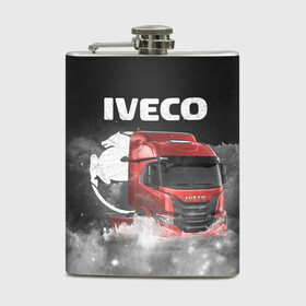 Фляга с принтом Iveco truck в Курске, металлический корпус | емкость 0,22 л, размер 125 х 94 мм. Виниловая наклейка запечатывается полностью | iveco | iveco truck | iveco грузовик | truck | trucks | грузовик | грузовики | дальнобои | дальнобой | дальнобойщик | ивеко | ивеко грузовик | фура | фуры