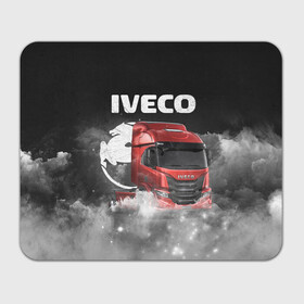 Коврик для мышки прямоугольный с принтом Iveco truck в Курске, натуральный каучук | размер 230 х 185 мм; запечатка лицевой стороны | iveco | iveco truck | iveco грузовик | truck | trucks | грузовик | грузовики | дальнобои | дальнобой | дальнобойщик | ивеко | ивеко грузовик | фура | фуры