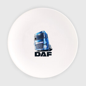Тарелка с принтом Daf Truck в Курске, фарфор | диаметр - 210 мм
диаметр для нанесения принта - 120 мм | truck | trucks | грузовик | грузовики | дальнобои | дальнобой | дальнобойщик | фура | фуры