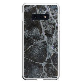 Чехол для Samsung S10E с принтом Лунный камень в Курске, Силикон | Область печати: задняя сторона чехла, без боковых панелей | Тематика изображения на принте: art | бетон | булыжник | луна | текстура | трещина