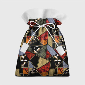Подарочный 3D мешок с принтом Разноцветные заплатки  в Курске, 100% полиэстер | Размер: 29*39 см | flaps | patchwork | деревенский | заплатки | модный | популярный | пэчворк | разноцветный | рустик | этнический