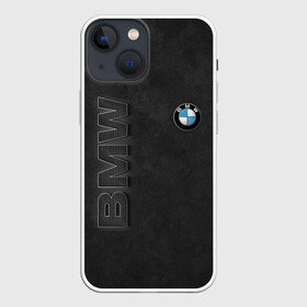 Чехол для iPhone 13 mini с принтом BMW LOGO AND INSCRIPTION в Курске,  |  | bmw | авто | автомобиль | бмв | логотип | марка | машина | надпись | текстура