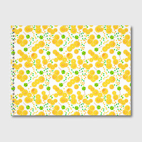 Альбом для рисования с принтом Лимонная карамель  в Курске, 100% бумага
 | матовая бумага, плотность 200 мг. | детский | карамель | конфеты | лимон | лимонный узор | малышам | сладости | чупа чупс