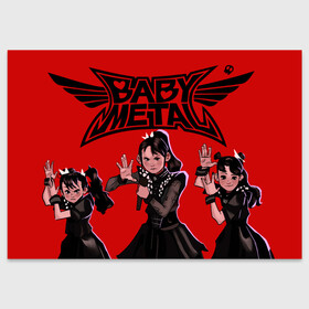 Поздравительная открытка с принтом Anime Baby Metal в Курске, 100% бумага | плотность бумаги 280 г/м2, матовая, на обратной стороне линовка и место для марки
 | alternative | baby metal | babymetal | metall | music | rock | альтернатива | каваий метал | металл | моа кикути | музыка | рок | судзука накамото | юи мидзуно