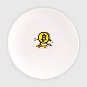 Тарелка с принтом Биткоин на скейте в Курске, фарфор | диаметр - 210 мм
диаметр для нанесения принта - 120 мм | bitcoin | альткоин | битки | биткоин | биток | крипта | криптовалюта | монета | сатоши