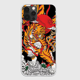Чехол для iPhone 12 Pro Max с принтом Самурайский тигр в Курске, Силикон |  | воин | год тигра | закат | крупная кошка | полосы | тигр | тигриная лапа | хищник