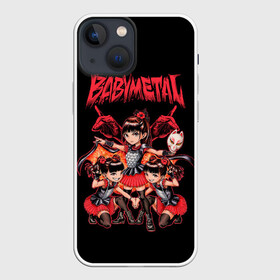 Чехол для iPhone 13 mini с принтом Метал малышки в деле в Курске,  |  | alternative | baby metal | babymetal | metall | music | rock | альтернатива | каваий метал | металл | моа кикути | музыка | рок | судзука накамото | юи мидзуно