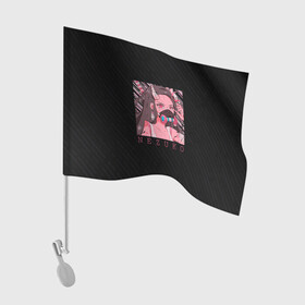 Флаг для автомобиля с принтом Незуко Камадо в маске в Курске, 100% полиэстер | Размер: 30*21 см | demon slayer | kamado | kimetsu no aiba | nezuko | камадо | клинок | недзуко | незуко | рассекающий демонов