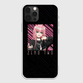 Чехол для iPhone 12 Pro Max с принтом Zero Two в квадрате в Курске, Силикон |  | darling | darling in the franxx | zero two | вайфу | зеро ту | код 002 | любимый во франксе | франкс