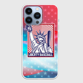 Чехол для iPhone 13 Pro с принтом Бейсбол Liberty city в Курске,  |  | baseball | liberty | usa | бейсбол | либерти | либерти ситти