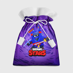 Подарочный 3D мешок с принтом Ninja Ash Brawl Stars Эш  в Курске, 100% полиэстер | Размер: 29*39 см | ash | brawl | brawl stars | brawlstars | brawl_stars | аш | бравл | бравлстарс | эш