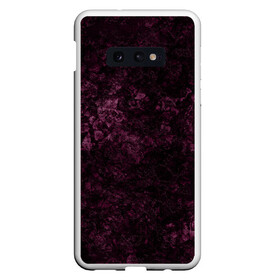 Чехол для Samsung S10E с принтом Мраморная текстура камня в Курске, Силикон | Область печати: задняя сторона чехла, без боковых панелей | абстрактный | бархатный | бордовый | камень | модный | мрамор | пурпурный | современный узор