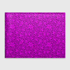 Обложка для студенческого билета с принтом Яркий цветочный неоновый узор в Курске, натуральная кожа | Размер: 11*8 см; Печать на всей внешней стороне | детский | женский | малиновый | неоновый узор | розы | ярко розовый