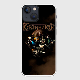 Чехол для iPhone 13 mini с принтом Группа Кукрыниксы в Курске,  |  | gorshenev | kukryniksy | rock group | алексей горшенёв | альтернативный | вагон | горшенев | горшок | готик | дмитрий оганян | игорь воронов | кукрыниксы | михаил фомин | панк | панкрок | постпанк | рок группа