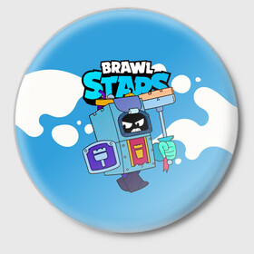 Значок с принтом Ash Brawl Stars Эш  в Курске,  металл | круглая форма, металлическая застежка в виде булавки | Тематика изображения на принте: ash | brawl | brawl stars | brawlstars | brawl_stars | аш | бравл | бравлстарс | эш