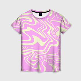 Женская футболка 3D с принтом Лолипоп абстракция в Курске, 100% полиэфир ( синтетическое хлопкоподобное полотно) | прямой крой, круглый вырез горловины, длина до линии бедер | pewpiepie | абстракция | карамель | карамель на палочке | летний принт | лолипоп | нежные краски | пастельные цвета | розовый | яркий