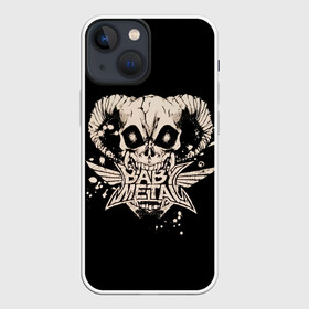 Чехол для iPhone 13 mini с принтом BabyMetal в челюстях демона в Курске,  |  | alternative | baby metal | babymetal | demon | metall | music | rock | альтернатива | демон | каваий метал | металл | музыка | рок | череп