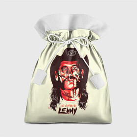 Подарочный 3D мешок с принтом Zombie Lemmy в Курске, 100% полиэстер | Размер: 29*39 см | Тематика изображения на принте: alternative | metall | motorhead | music | rock | альтернатива | лемми | металл | моторхед | моторхэд | музыка | рок