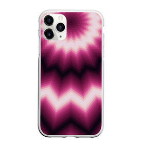 Чехол для iPhone 11 Pro матовый с принтом Черно-пурпурный калейдоскоп в Курске, Силикон |  | абстрактный | бордовый | геометрический | зигзаг | калейдоскоп | модный | орнамент | современный | черный
