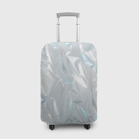 Чехол для чемодана 3D с принтом Голографическая текстура в Курске, 86% полиэфир, 14% спандекс | двустороннее нанесение принта, прорези для ручек и колес | голографическая | голография | метал | паттерн | текстура | текстура метала | тренд | фольга