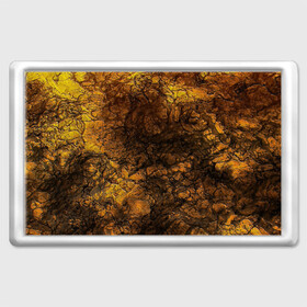 Магнит 45*70 с принтом Желто-черная текстура камня  в Курске, Пластик | Размер: 78*52 мм; Размер печати: 70*45 | Тематика изображения на принте: вулканический | желтый | камень | модный | мрамор | мраморный узор | текстура камня | черный мрамор