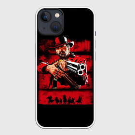 Чехол для iPhone 13 с принтом Red Dead Redemption 2 в Курске,  |  | art | arthur morgan | character | cowboys | game | gun | horses | red dead redemption 2 | weapon | арт | артур морган | игра | ковбои | лошади | оружие | персонаж | ружье